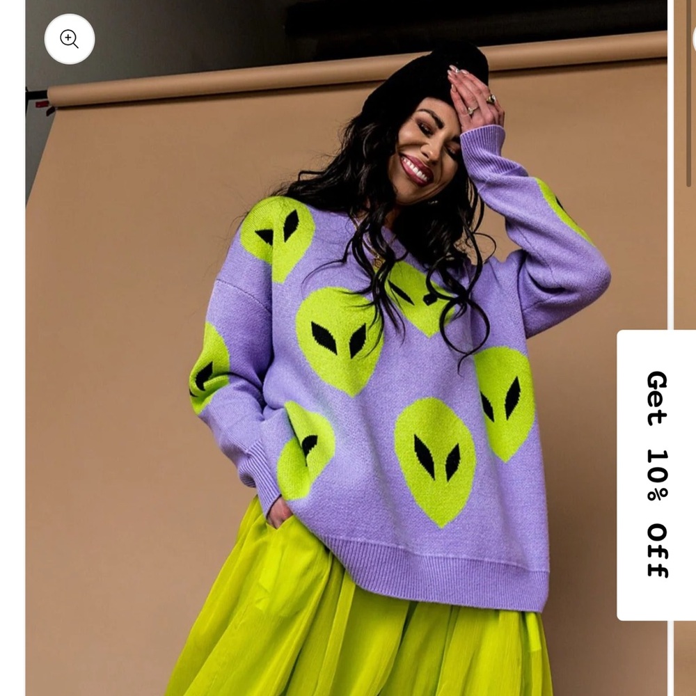 dressed In Lala “Too cool for you” Alien sweater! NEW WITH TAGS!